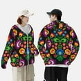 thumbnail image 6 of Kll Traditional Floral Polish Print Men'S Women’s Upf 50+ Sun Protection Outdoor Hoodie Jacket Long Sleeve Fishing Hiking Performance Shirt- 3x-Large, 6 of 8