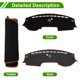 thumbnail image 4 of Cubierta del tablero Unique Bargains para RAM 3500 2019-2025 sin HUD, cubierta del tablero interior del automóvil antideslizante/antipolvo de poliéster negro con borde naranja 1 pieza, 4 of 7