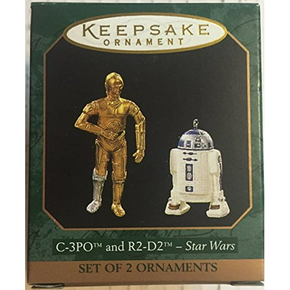1997 Hallmark C-3PO and R2-D2 Miniature Star Wars Hallmark Ornament