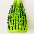 thumbnail image 3 of Cepillo de pelo rizado desenredante FLhrweasw cepillo para peinar verde, 3 of 7