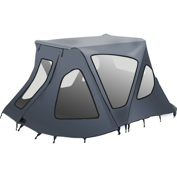 ALEKO BWTENT380G Winter Canopy Boat Tent Rain Sun Wind Snow Waterproof