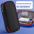 thumbnail image 7 of Hvmvliv Pencil Pouch Nylon Pencil Case Purecolor Large Capacity Pencil Bag Multifunctional Pencil Bag Cute Practical Pencil Bag Universal Multicolor Optional Black, 7 of 7