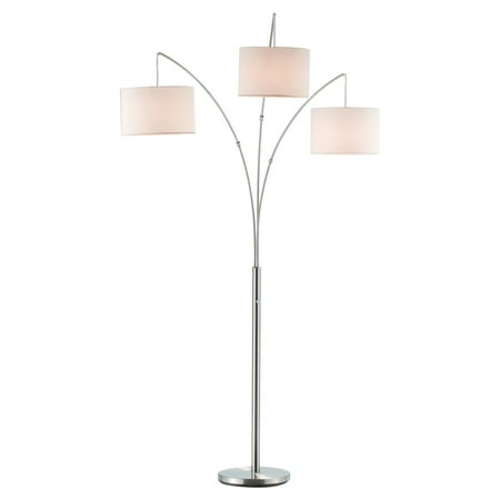 Adesso Trinity Arc Lamp, Brushed Steel