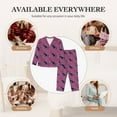 thumbnail image 5 of Goofa Leopard Print Printed Women’s 2 Piece Pajama Set Super,Pajamas Women's Long Sleeve Sleepwear Soft Button Down Loungewear Pjs Lounge Set Nightwear-X-Large, 5 of 9