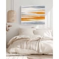 thumbnail image 3 of Orange Gray White Wall Art for Living Room,Canvas Picture Wall Decor for Bathroom Bedroom,Farmhouse Abstract Ombre Texture Painting Artwork for Office Kitchen Hallway Dining Room Home Decor 16"x20", 3 of 8
