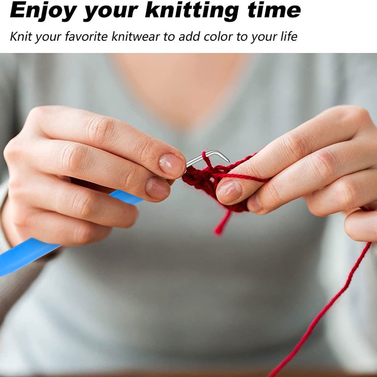 E-outstanding 3-Pack Crochet Hook Kit for Knifty Knitter and Knitting Loom Hook with 3-Pack Needle, Random Color