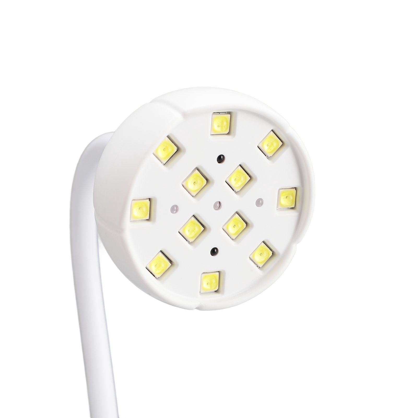 YAHHU Gooseneck Nail Lamp Professional LED Curing Light Rechargeable Dryer with 12pcs Beads (5.1 inches / 13 cm)