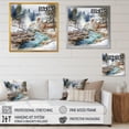 thumbnail image 4 of Designart "Winter'S Charming Geyser I" Geyser Floater Framed Wall Decor, 4 of 5