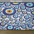 thumbnail image 6 of Ambesonne Evil Eye Place Mats Set of 4, Turkish Traditional, Standard Size, Orange Yellow and Blue, 6 of 6