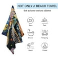 thumbnail image 3 of Ocean World Turtle Oversized -Washed Lightweight Quick Dry Beach Towels - 32"x63", 3 of 7