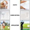 thumbnail image 4 of Alfombrillas de goma para práctica de golf, 5 piezas, alfombrillas de práctica duraderas en diferentes tamaños, adecuadas para hombres, mujeres y niños para deportes de interior., 4 of 5