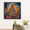 thumbnail image 4 of 5D DIY completo redondo taladro diamante pintura Navidad vidrieras kit decoración del hogar, 4 of 9