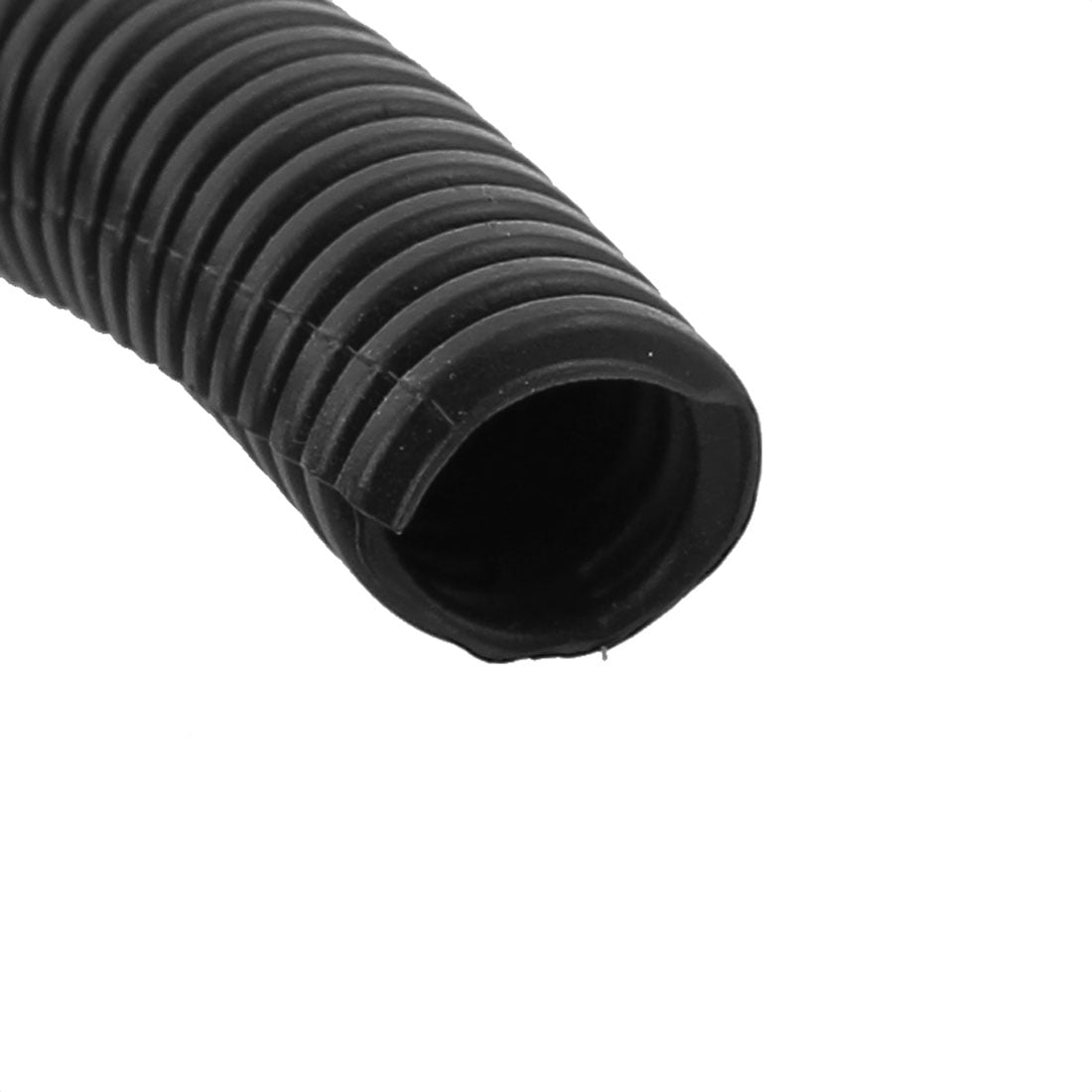 PVC Opened Flame Retardant Corrugated Hose Tube 11mm Dia 2.5M Length Black PVC Opened Flame Retardant Corrugated Hose Tube 11mm Dia 2.5M Length Black