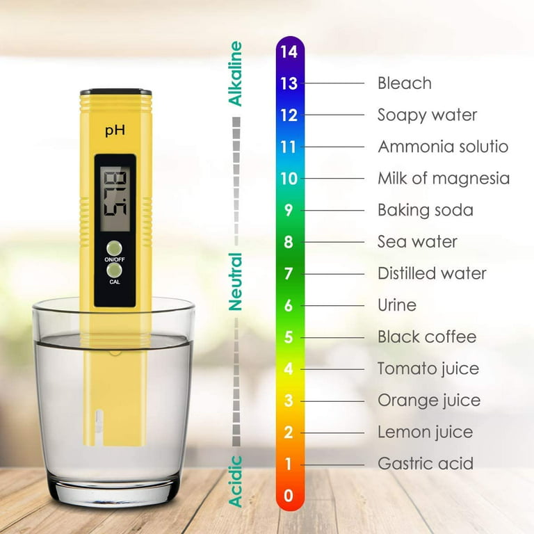 Buy Shapure Digital PH Meter, PH Meter 0.01 PH High Accuracy Water Quality  Tester with 0-14 PH Measurement Range for Household Drinking Water,Aquarium,Swimming  Pools (white) Online at Best Prices in India 