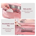 thumbnail image 5 of Neceser colgante HUOGUO, organizador de cosméticos grande, rosa, 5 of 5