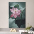 thumbnail image 2 of wall26 Canvas Print Wall Art Washed Out Retro Pink Water Lily Jungle Flower Nature Religious Photography Realism Decorative Yoga Multicolor Relax/Calm Zen for Living Room, Bedroom, Office - 16"x, 2 of 5