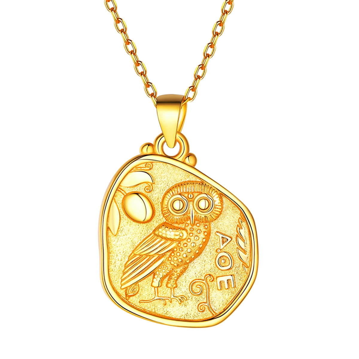 Athena Owl Coin Pendant 2024 | spraguelawfirm.com