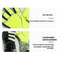 thumbnail image 2 of 1 Paire de Gants de Gardien Professionnels Motif à Rayures Respirants Mitaines de Sport en Maille 3D Rouges Taille 6, 2 of 4