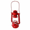 thumbnail image 4 of Vintage Hanging Hurricane Camping Kerosene Oil Lantern Red, 4 of 7