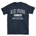 thumbnail image 1 of Blue Springs Missouri Classic Established Men's Cotton T-Shirt, 1 of 1