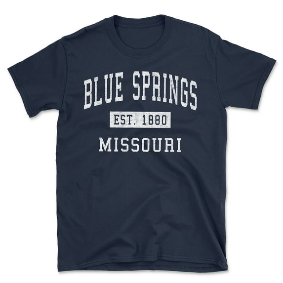 Blue Springs Missouri Classic Established Men's Cotton T-Shirt