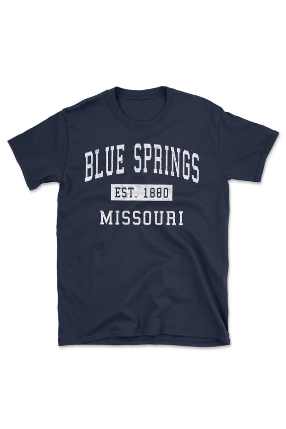 Blue Springs Missouri Classic Established Men's Cotton T-Shirt