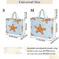 thumbnail image 3 of Corduroy Tote Bag for Women Shoulder Handbags Fashion Ladies Purses Satchel Messenger Bags Cute Cartoon Starfish S, 3 of 8