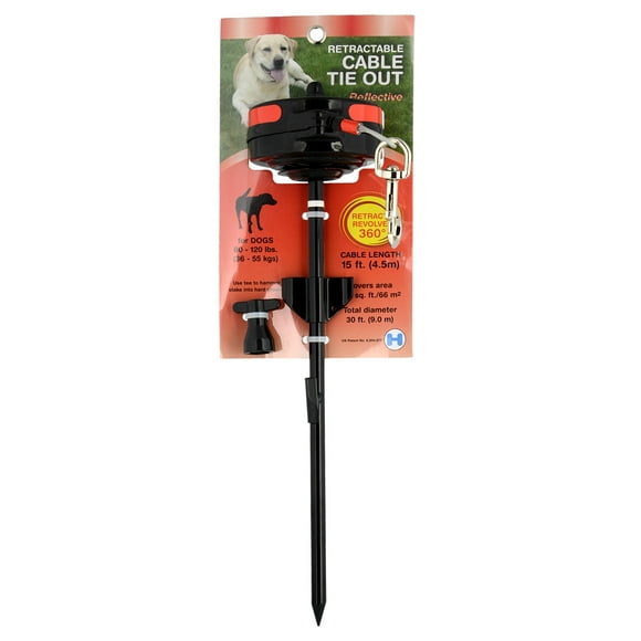 Lixit Retractable In-Ground Cable Tie Out - Large