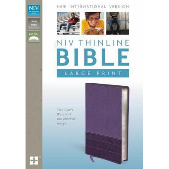 Pre-Owned NIV, Thinline Bible, Large Print, Imitation Leather, Purple, Red Letter Edition (Unknown) 0310435994 9780310435990