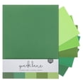 thumbnail image 2 of Cardstock 8.5 x 11 Paper Pack - Assorted Colored Scrapbook Paper 65lb - Double Sided Card Stock for Crafts, Embossing, Cardmaking - 50 Sheets, Solid Core, Greens, 2 of 7