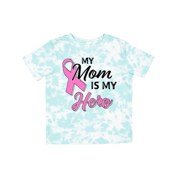 Inktastic My Mom is My Hero Breast Cancer Awareness Boys or Girls Toddler T-Shirt
