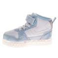 thumbnail image 4 of Disney Frozen Girls Anna & Elsa Light-Up High-Top Sneakers with Hook and Loop Closure (Toddler), Blue, Size: 11, 4 of 7