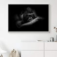 thumbnail image 3 of IDEA4WALL Framed Canvas Art Wall Decor Silverback Gorilla Animals Wildlife Photography Realism Modern Closeup Dramatic Black and White for Dorm Home Office - 24"x36", 3 of 4