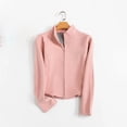 thumbnail image 4 of XPMWRP Women Lightweight Warm Zip Up Jackets Polar Fleece Outdoor Recreation Coat Soft Stand Collared Long Sleeve Outerwear Pink XL, 4 of 4