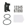 thumbnail image 2 of Number Plate and Holder Seatpost PP Parts for Cycling Accessories Triathlon Race Rear Rack Bike Round Tube, 2 of 8
