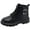 Black, variant on Wxirdiow Boys Snow Boots Winter Boy's Construction Work Boots Outdoor Hike Rugged Shoes Toddler To Big Kid Leather Shoes Brown Size,11.5-12 Years