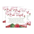 thumbnail image 1 of Inkdotpot 30Gender Neutral Watermelon Baby Shower Book Request Cards Bring A Book Instead Of A Card Baby Shower Invitations Inserts Games, 1 of 6