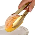 thumbnail image 5 of ZDWQFA Gold Serving Tongs Non-slip Stainless Steel Buffet Tongs (2 Count), 5 of 6