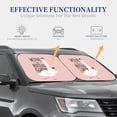 thumbnail image 2 of Lsque Goose Holding Wineglass with Red Wine 2 PCS Windshield Sun Shade | CarFoldable Window Covers | Car Accessories Reflect UV for Universal Cars SUV Truck | Medium, 2 of 7