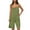 Army Green, variant on Summer Fashion Jumpsuits for Women Dressy Plus Size Solid Color Loose Sleeveless Pocket Wide Leg Shorts Overalls Clearance Under 10$!