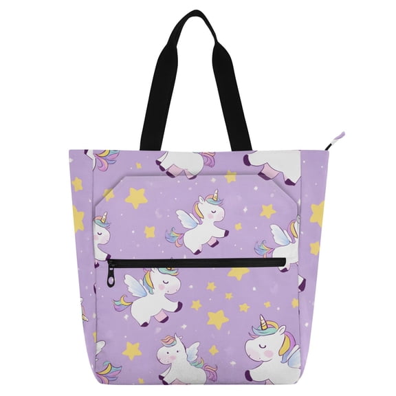 ALAZA Unicorn Cute Star School Book Bag Kids Tote Bags Handbag