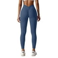 thumbnail image 1 of Sonducket Leggings Versátiles Para Mujer Para Entrenamientos En Lugares Deportivos Pantalones De Yoga Leggings Push Up Fitness De Cintura Alta Prendas para la parte inferior del cuerpo Azul marino XL, 1 of 6