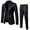 Black, variant on Babysbule Mens Jackets Men's Suit Slim 2-Piece Suit Business Wedding Party Jacket Coat & Pants