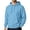 Sky Blue, variant on TQWQT Mens Solid Pullover Hoodie Drawstring Hooded Sweatshirt with Kangaroo Pocket Drop Shoulder Loose Long Sleeve Casual Tops Fall Clothes Dark Green M