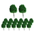 thumbnail image 4 of KLKCMS 20 Pieces 1/100 Miniature Scenery Model Tree Railroad Green Scenery Tree for DIY Dark Green, 4 of 9