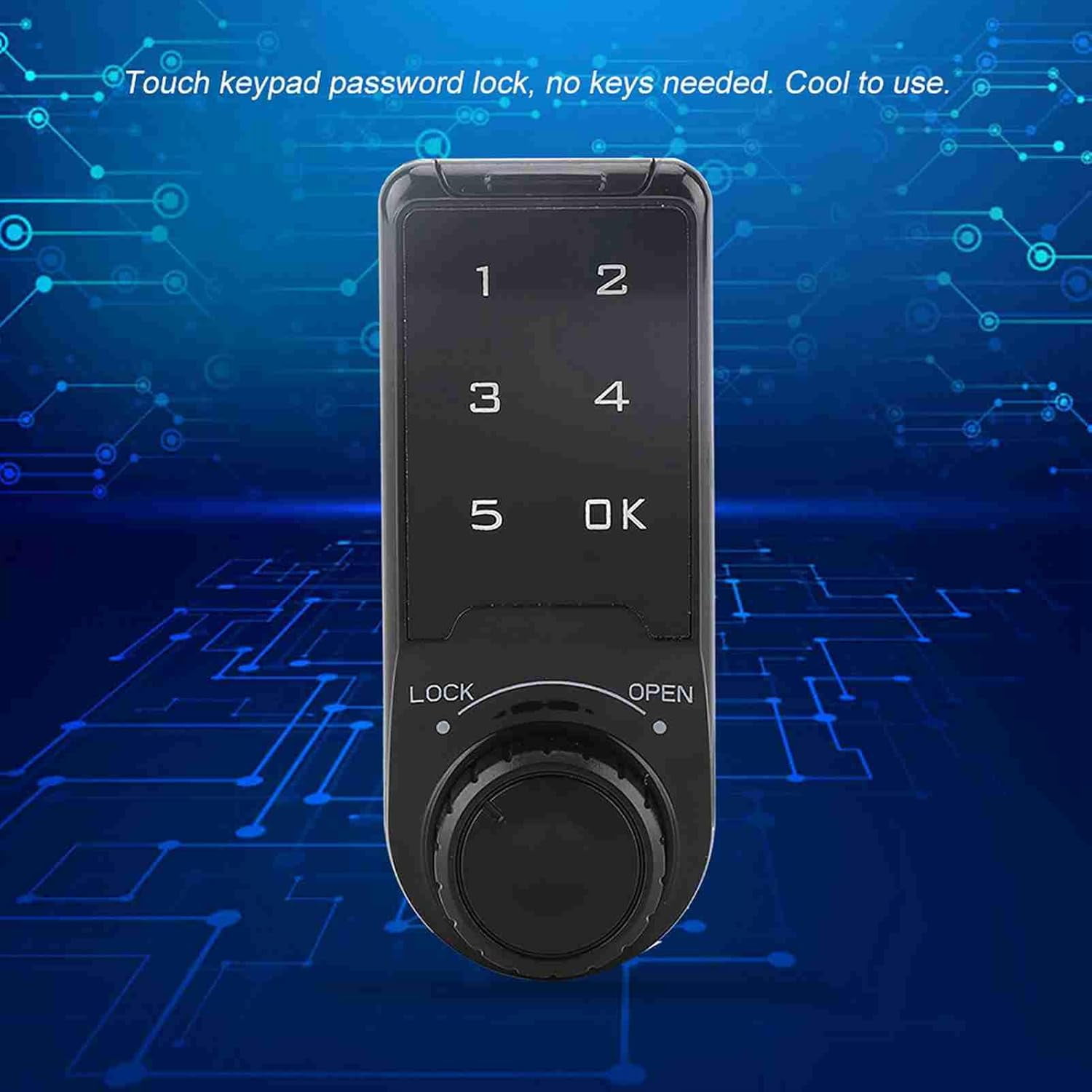 ABPETE Code Security Lock Touch Digital Keypad Electronic Deadbolt Lock Password Key Access Security Cabinet Coded Locker