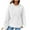 White womens sweatshirt, variant on Usmixi Winter Womens Hoodies Knit Hooded Sweatshirt for Women Casual Solid Loose Drawstring Pullover Hoodies Long Sleeve Ladies Sweater Sweatshirts with Pocket Hoodies