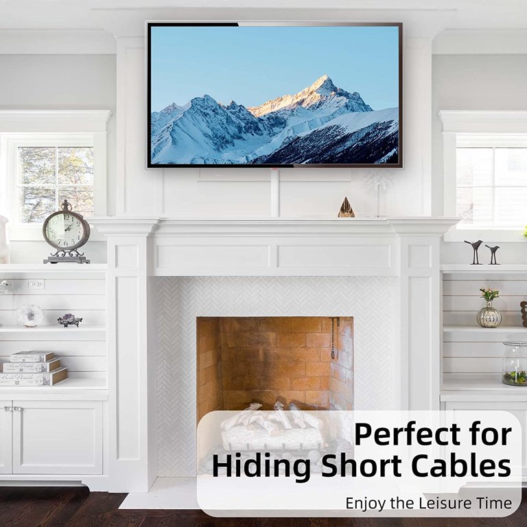 TV Cord Hider - 39 Inch Cord Covers for Wall Mounted TV Cable Hider Wall  Kit | Wire Hiders for TV on Wall, Wire Covers for Cords, Cord Concealer  Hide