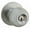 Satin Chrome, variant on Kwikset SK5000RG Regina Single Cylinder Keyed Entry Door Knob Set with Round Rose from The Safe Lock Collection - Matte Black