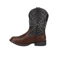 thumbnail image 3 of Roper Boys Spider Web Light Up Round Toe Cowboy   Mid Calf Boots, 3 of 5